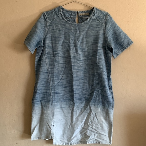 ALLSAINTS Jina Ombre shift Dress Short Sleeve Size 8 - Picture 2 of 9
